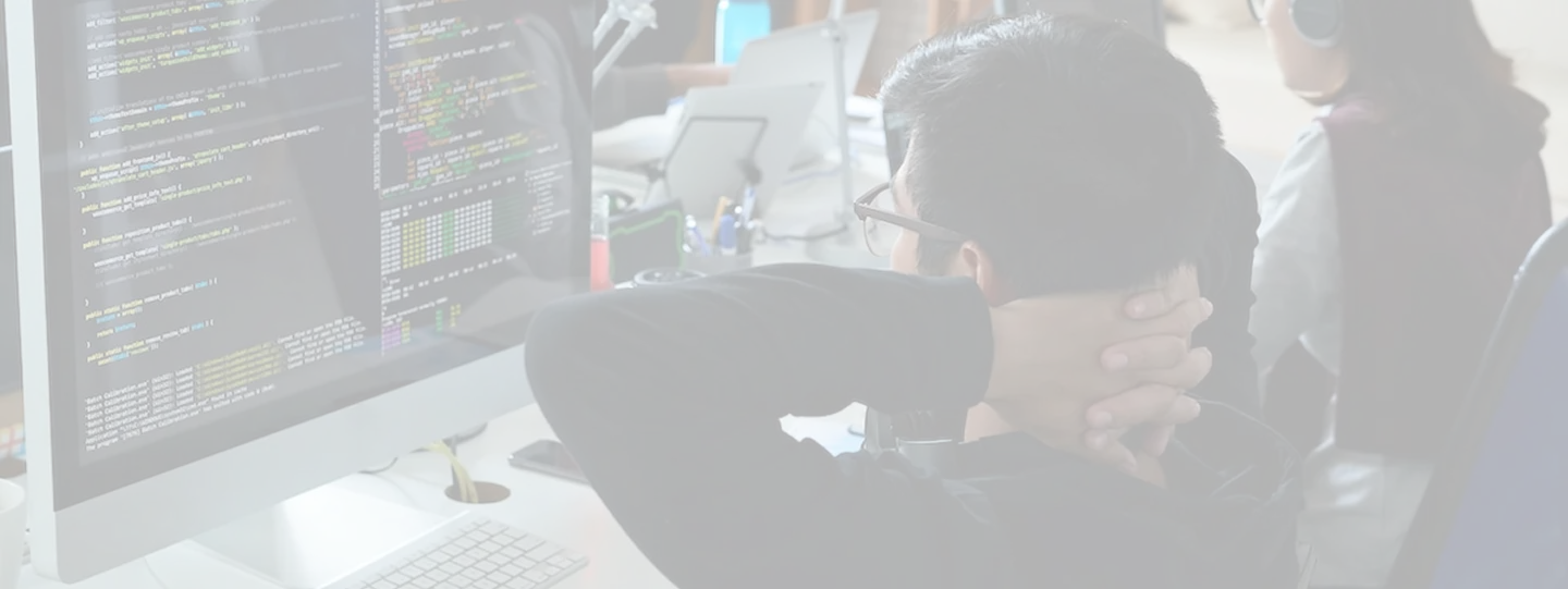 Developers writing code